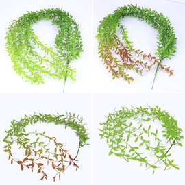 仿真植物藤条假树叶植物过江龙绿植仿真叶子藤条商场室内装饰绿叶