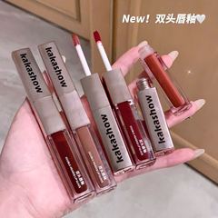 kakashow持妆双头唇釉哑光口红镜面唇蜜细腻丝滑显白嘟嘟唇油c382