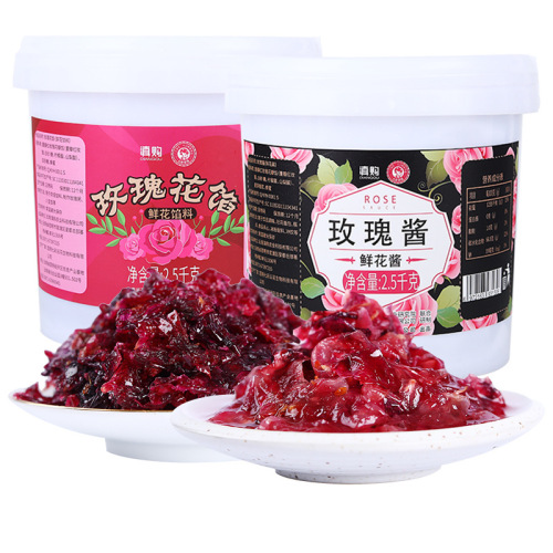 Yunnan rose sauce edible ice powder ingredients vat commercial soaked rose sauce baked milk tea shop special wholesale