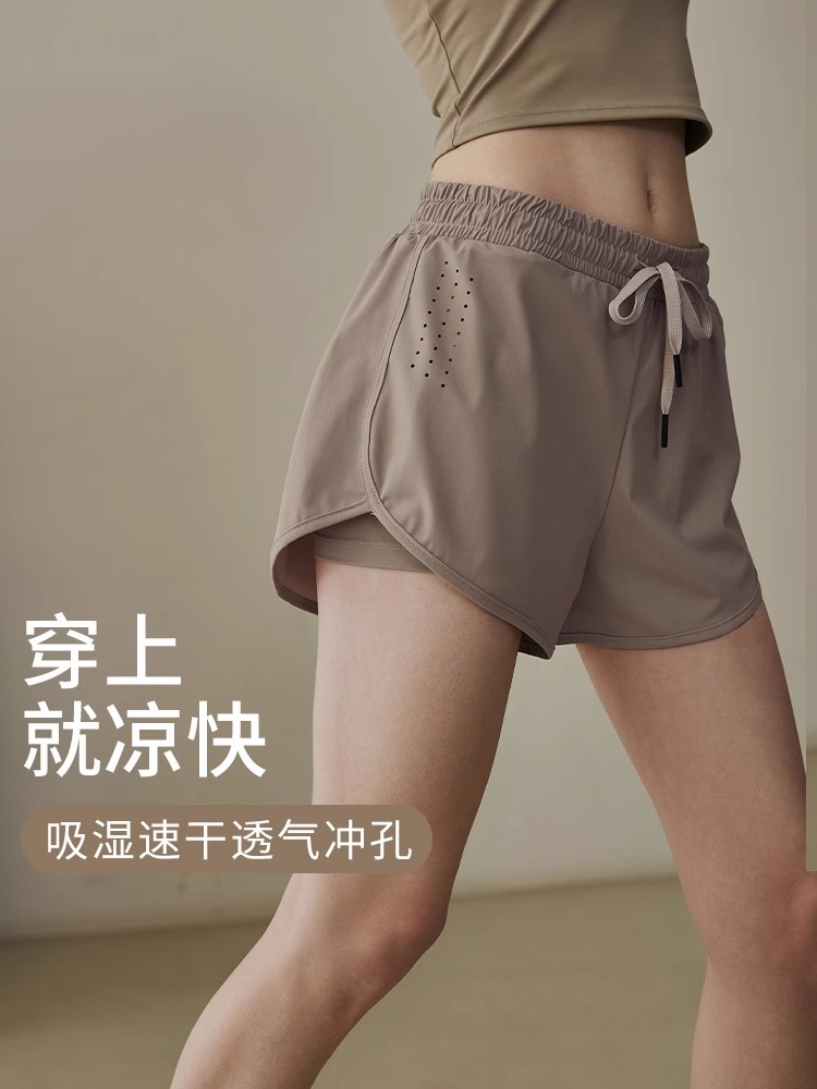 Sports Shorts Women's Summer Loose Running Outer Wear Anti-walking Fitness Suit suit Pilates Training Yoga Pants