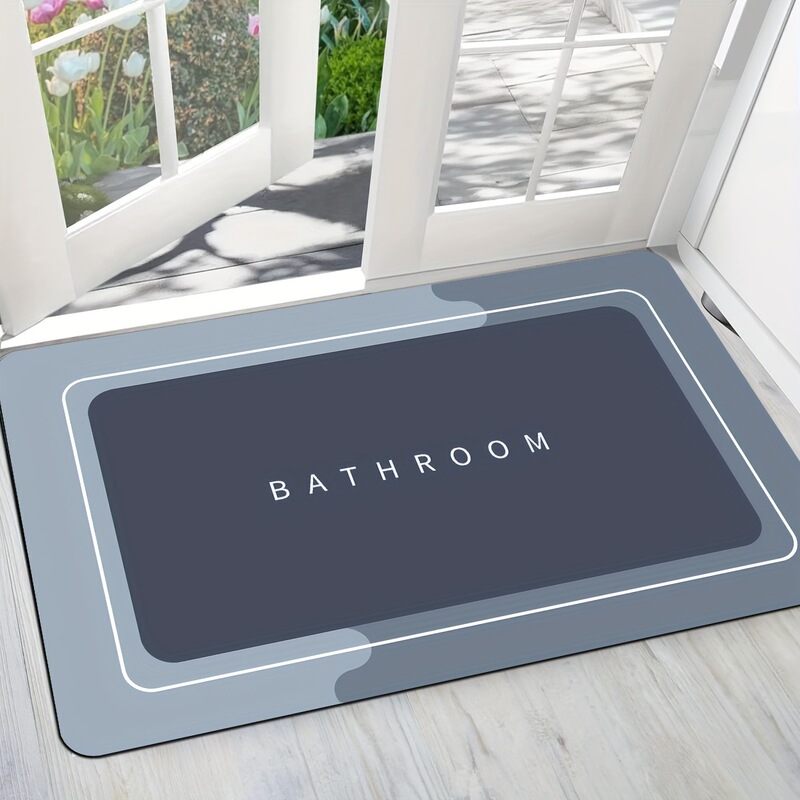 Bathroom Floor Mat, Non-Slip Mat for Bathroom Entrance, Absorbent Door Mat, Non-Slip Foot Mat, Diatomaceous Earth Mat, Temu Cross-Border Bathroom Floor Mat, Non-Slip Mat for Bathroom Entrance, Absorbent Door Mat, Non-Slip Foot Mat, Diatomaceous Earth Mat, Temu Cross-Border