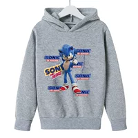 2022 детская одежда Sonic The Hedgehog, Детский свитер с цифровым принтом, осень для мальчиков и девочек