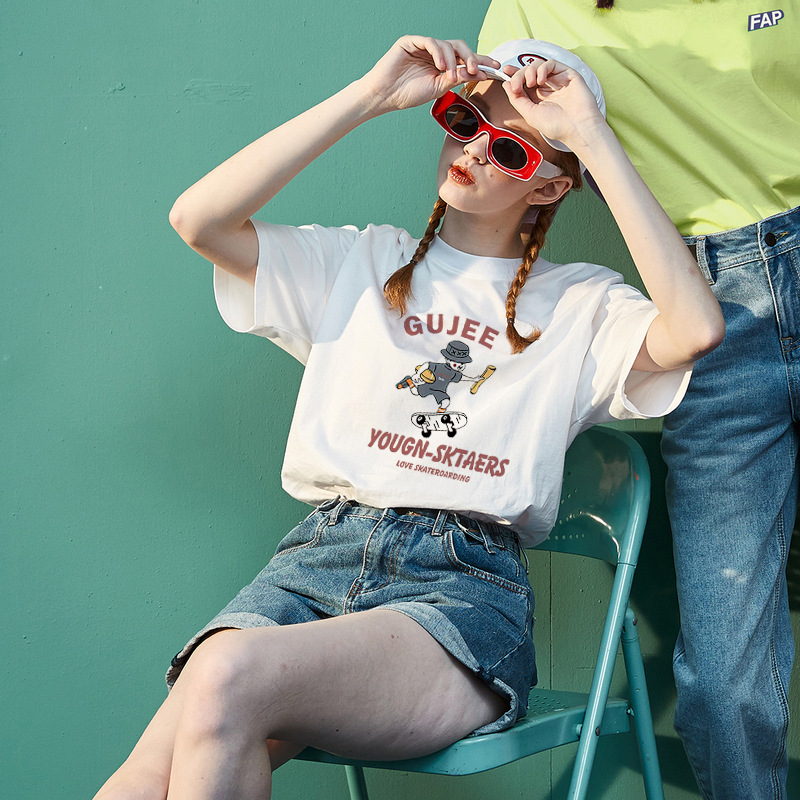 Oversize女装純綿半袖tシャツ女性寛松夏2025新型半袖太ったmm180斤の大きいサイズが痩せている