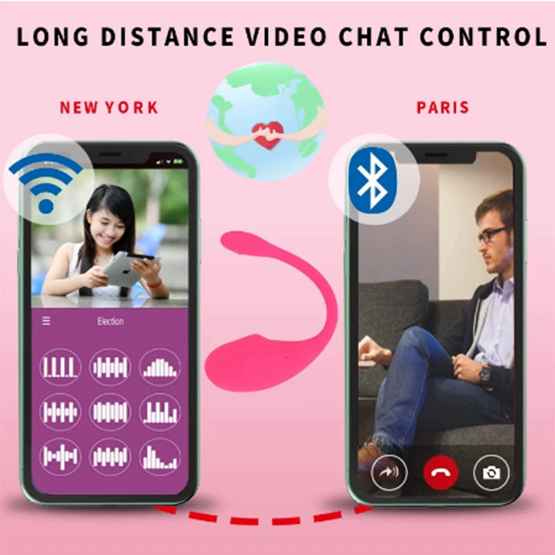 Women's mobile phone APP control wireless jumping egg vibration stick charging model