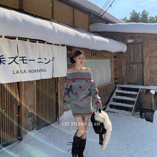 CXI һ�ּ粨�cë�°�ȹ�ɼ���Ů������ůᘿ����OӋ��¶������ȹ