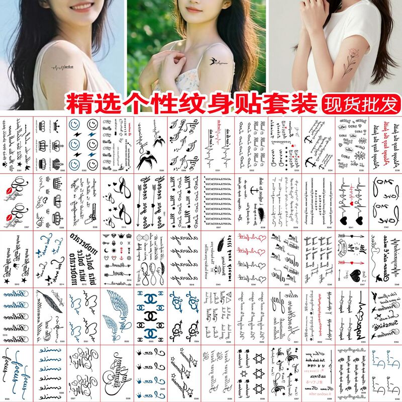 New Trendy and Stylish Temporary Tattoo Stickers for Men and Women, Disposable Realistic Tattoo Waterproof Stickers in Stock