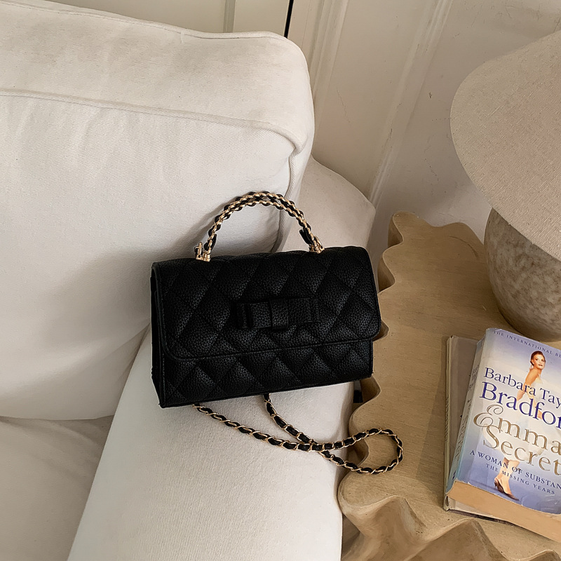 Bolso de mano de alta calidad para mujeres 2026 nuevo nicho de lujo ligero arco bolso cuadrado de textura cadena mochila de hombro