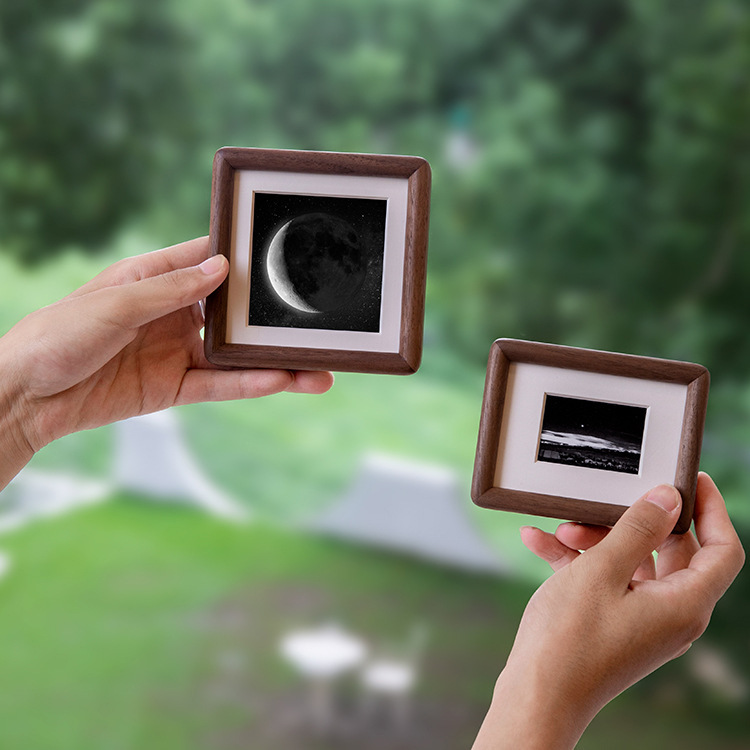 Black Walnut Solid Wood Fillet Mini Set Table Photo Frame Photo Printing moon Printing 6 Children Photo Frame Black Walnut Solid Wood Fillet Mini Set Table Photo Frame Photo Printing moon Printing 6 Children Photo Frame