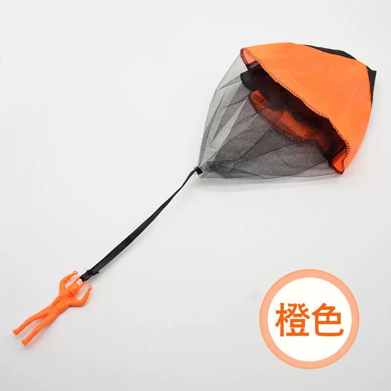 Hand-Toss Parachute Toy for Kids, Soldier Figurine Flyer, Outdoor Play, Multi-Color