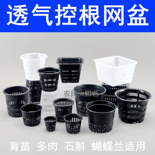 Wholesale Plastic Orchid Flower Pot Porous Breathable Planting Basket Phalaenopsis Dendrobium Fleshy Seedling Controlled Rooting Net Pot