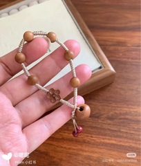 文艺森系复古 「桃篮」天然老桃木桃核手链桃核手串成人