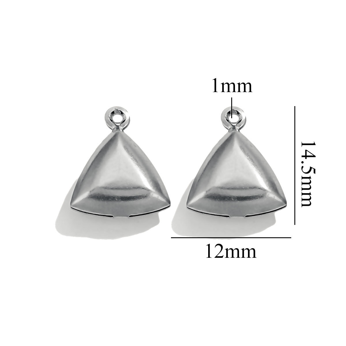 Conchas marinas transfronterizas de acero inoxidable chapado en oro 18K amor pequeño colgante pulsera joyería DIY colgante hecho a mano al por mayor