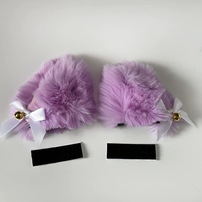 helmet ski pants helmet plush beast – Motosiklet dəbilqələri - purple-pink-bell-1-pair
