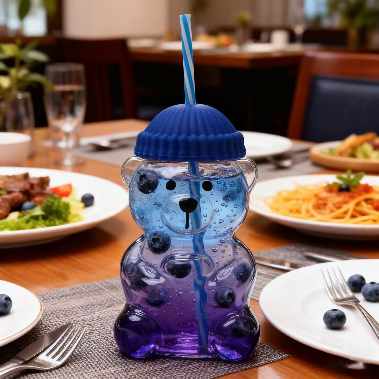 Holiday Teddy Bear Cup - Taza de café Beanie Lid