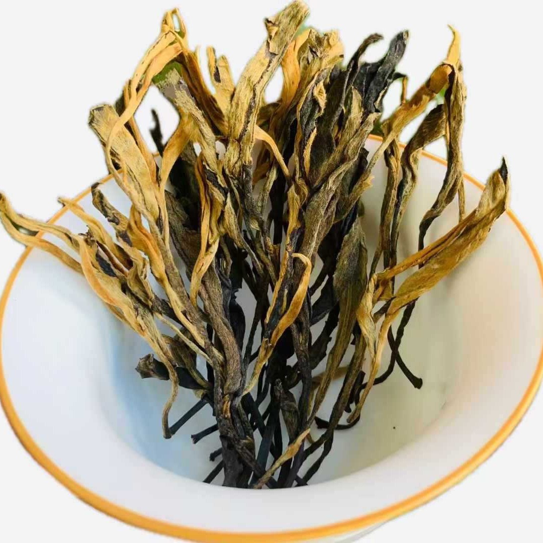 云南特产景谷大白毫制作 纯手工把把茶 滇红茶把子茶 扫把茶500克