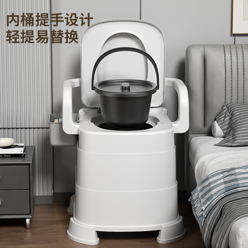 Toilet Seat for Pregnant Women and the Elderly, Portable Toilet, Portable Urinal Bucket, Household Toilet Chair, Bedroom Urinal Bucket