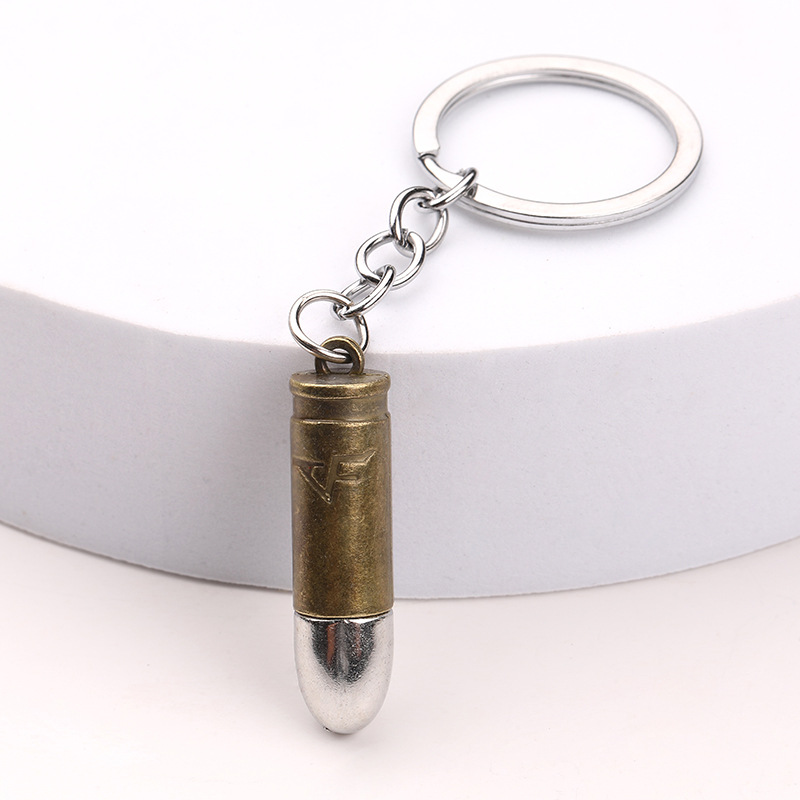 Jesús supervivencia pubg Bullet modelo aleación metal llavero colgante accesorios pollo juego arma periférica