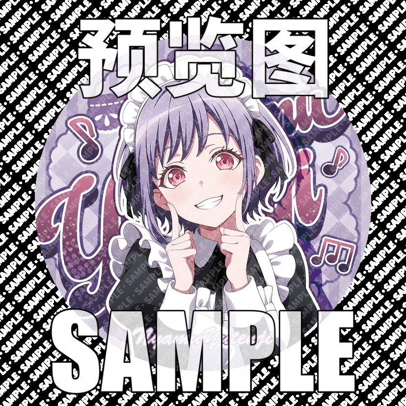 Значок-пин (BanG Dream) Ave Mujica 58 мм, жесть, голографическое покрытие