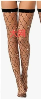 Поясные колготки-сеточка Sexy Fishnet Maxi выше колена, утягивающий эффект, европейский стиль (один размер)