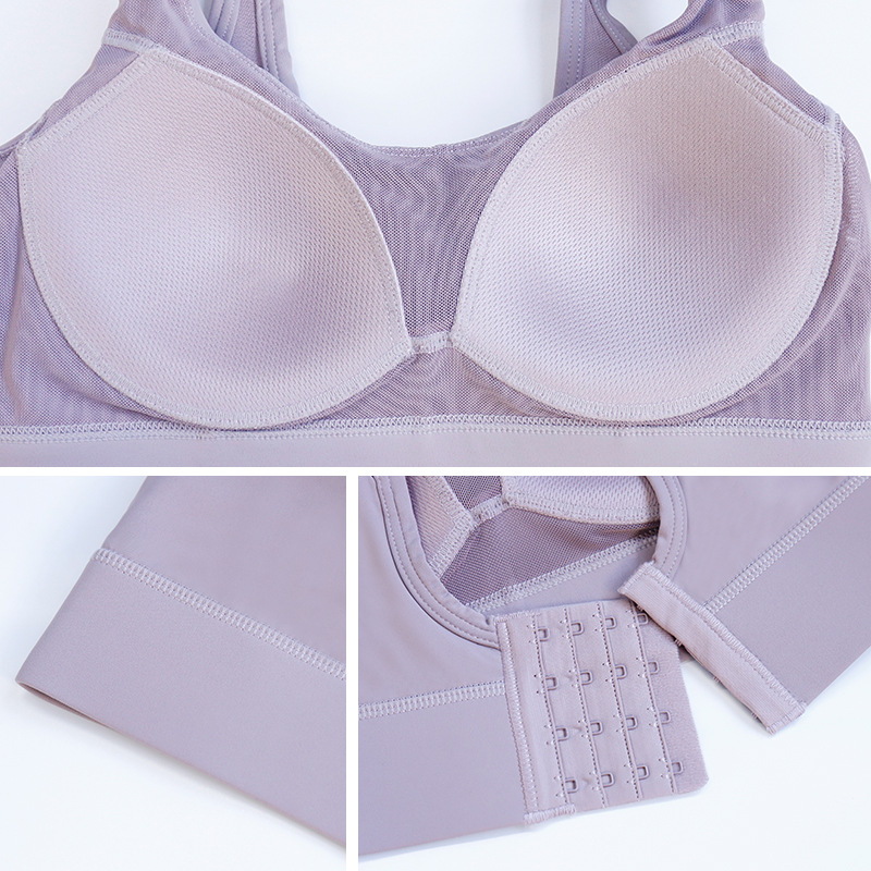 Wiman ropa interior deportiva femenina a prueba de choque correr alta intensidad ropa exterior hermosa espalda reunida delgada chaleco de yoga de una taza