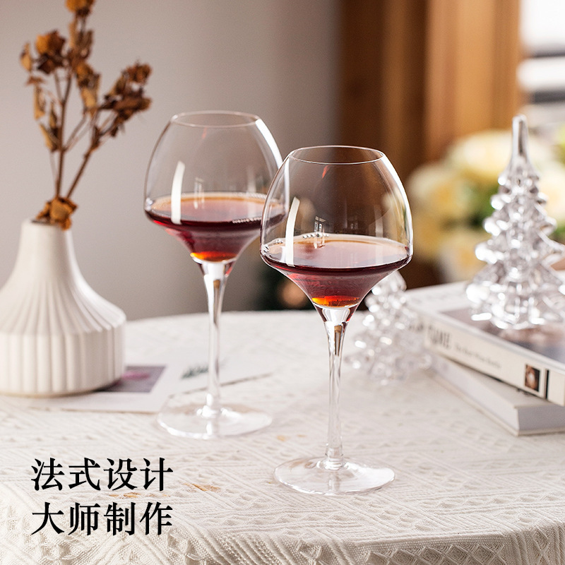 French Crystal Goblet European-style Household Red Wine Glass Big Belly Burgundy Glass White Wine Glass Restaurant Wine Glass French Crystal Goblet European-style Household Red Wine Glass Big Belly Burgundy Glass White Wine Glass Restaurant Wine Glass