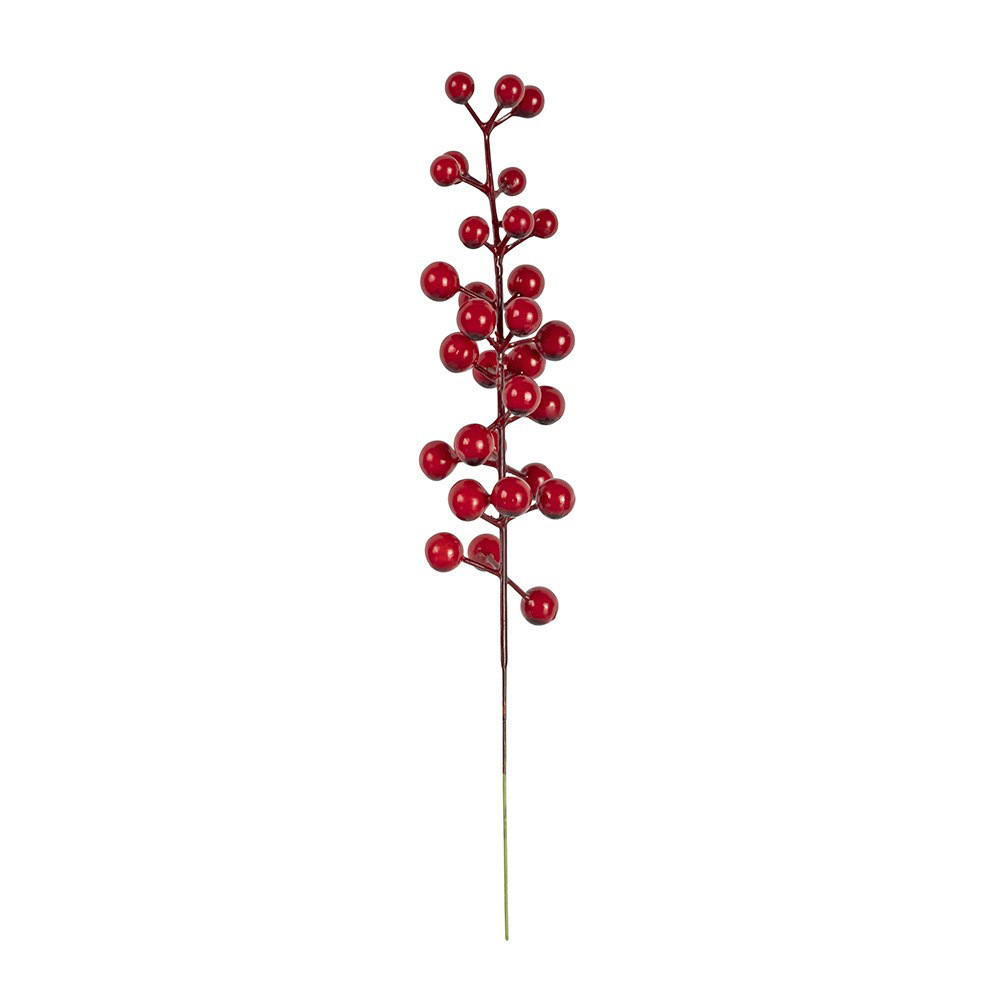 Productos transfronterizos de simulación de bayas de una sola horquilla 30 bolas de frutas ricas cadena de flores hechas a mano accesorios de flores de decoración navideña proveedor de origen image 5