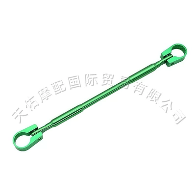 Aluminum Crossbar, Motorcycle frame - green