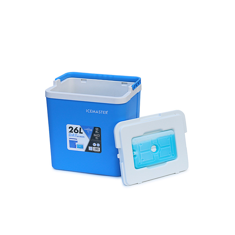 Maestro de hielo transfronterizo incubadora 26L picnic al aire libre caja de almacenamiento refrigerado para llevar entrega de alimentos incubadora al por mayor