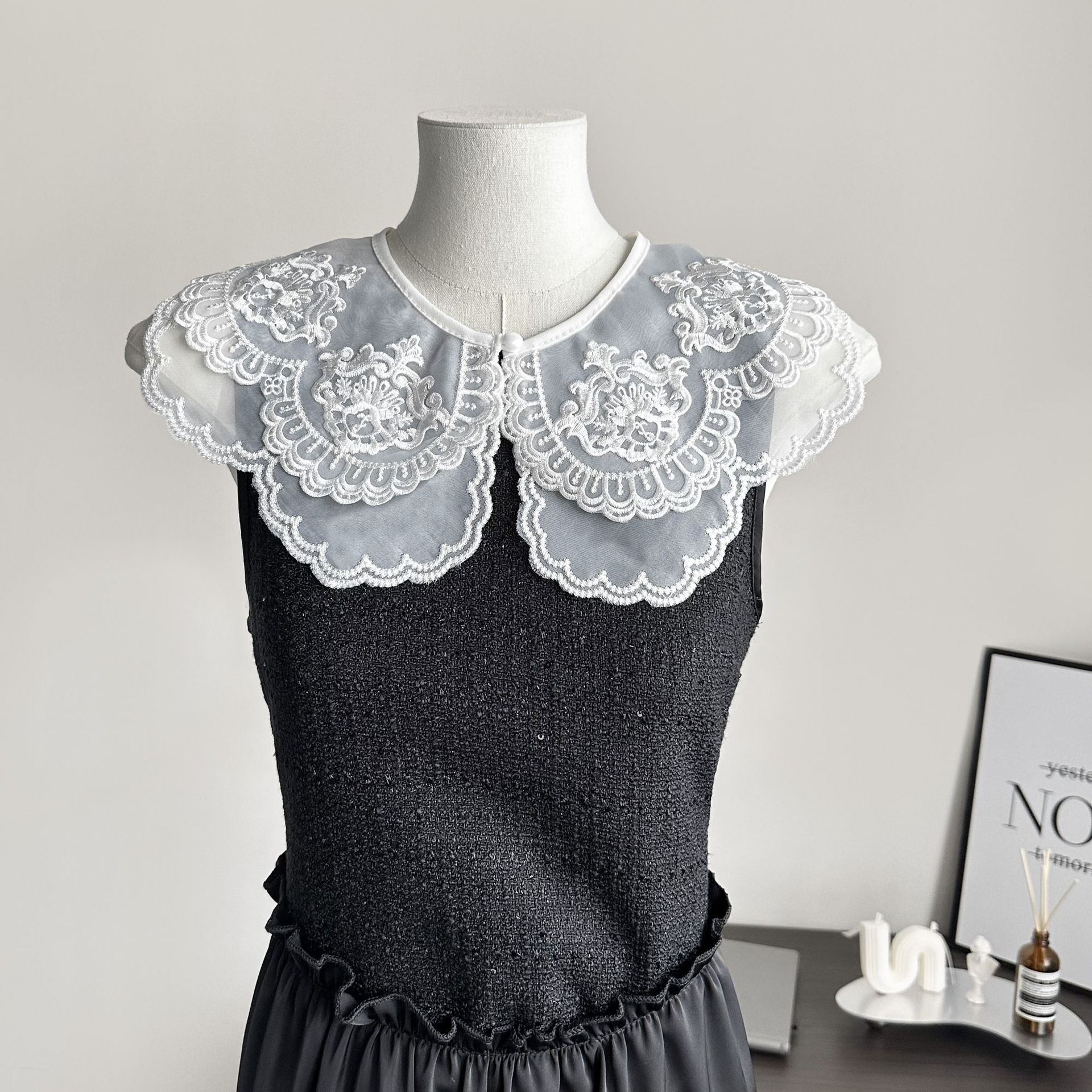 Eugen Jiaqian collar falso para niños coreanos con collar decorativo multifuncional collar de muñeca primavera y verano moda pequeño chal image 1