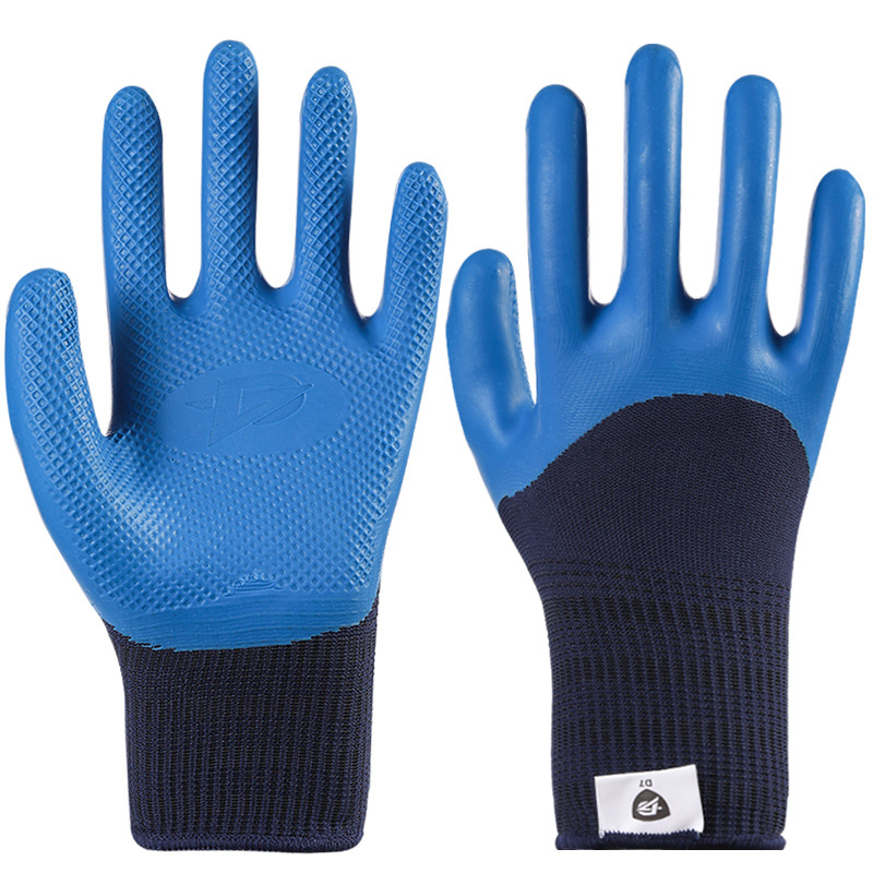 Guantes de protección laboral resistentes al desgaste neumáticos de goma de goma de trabajo de trabajo duro mano de obra duradera al por mayor guantes de látex
