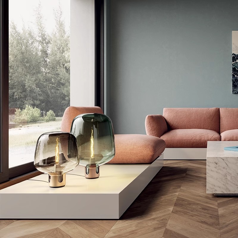 Title 2, Glas-Lampe für Studio, Wohnzimmer, Schlafzimmer...