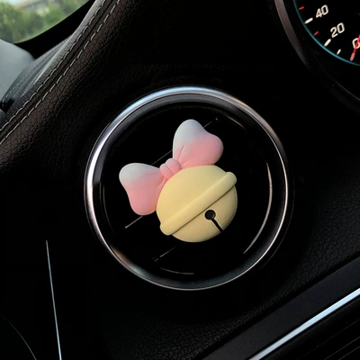 car aromatherapy car air outlet: Car Perfume Aromatherapy - colorful-butterfly-bell