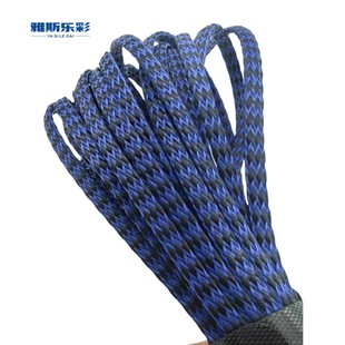 Pet Snakeskin Mesh Nylon Flame Retardant Telescopic Braided Mesh Tube Car Wiring Harness Wear-Resistant Wire Cable Bundle Protective Sleeve