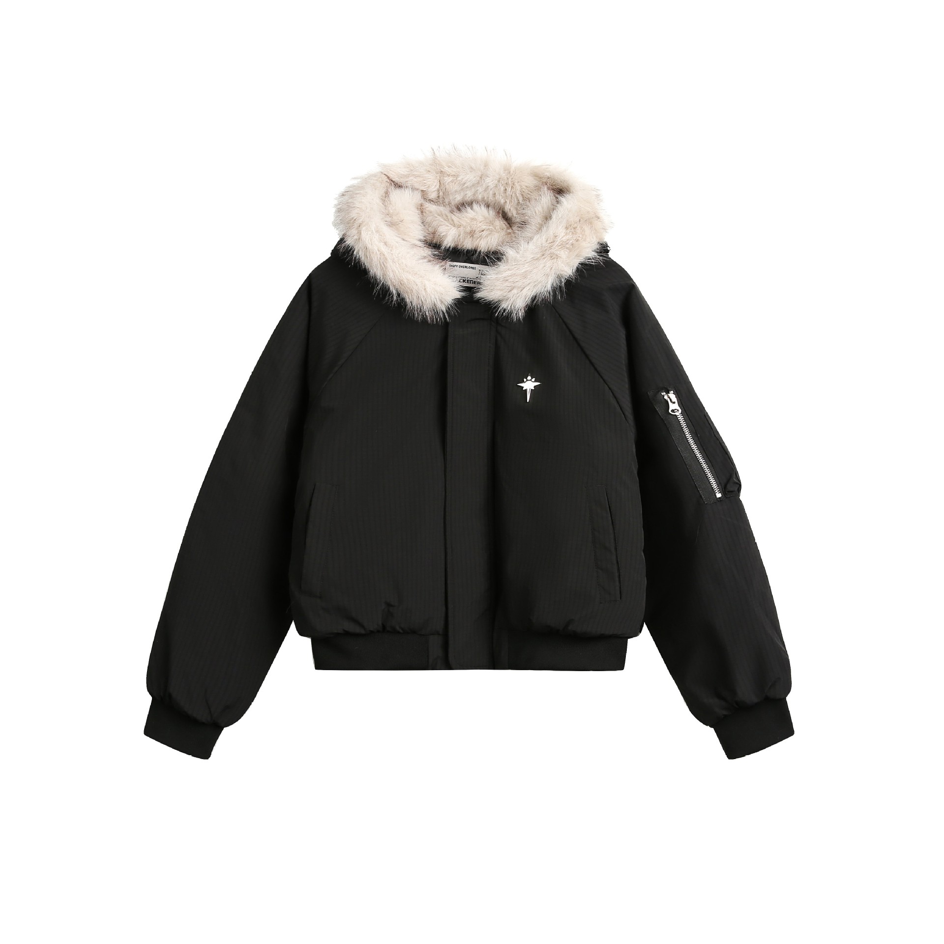 Men's Clothing Winter New Product Real Shot High Quality Fur Collar Short Style Hooded Cotton Jacket_voghion.com