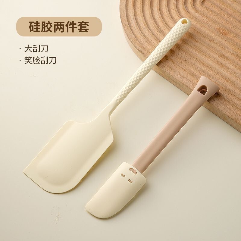 シリカゲルスクレーパー油ブラシ焙煎クリームシャベル一体式の味噌シャベル厨房耐高温ブラシ大サイズスクレーパー|undefined