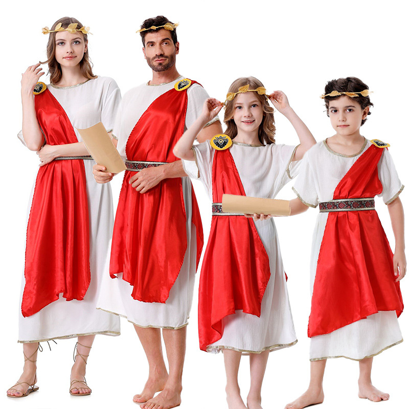 New European American Halloween Costumes: Ancient Greek, Egyptian, Arabian, Roman COS Costumes For Children, Adults, And_ecoleips.com