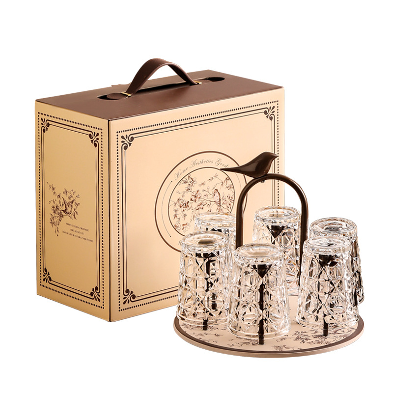 Youyijia Magpie on the Branch Cup Set High-End Gift Box for Guests, Tea Cups for Housewarming, New Home, Wedding, and Dowry Gifts