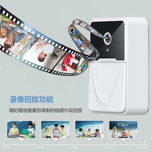 Wireless Visual Doorbell Home Doodle WiFi Doorbell Camera Two-Way Voice Intercom x3 Doorbell