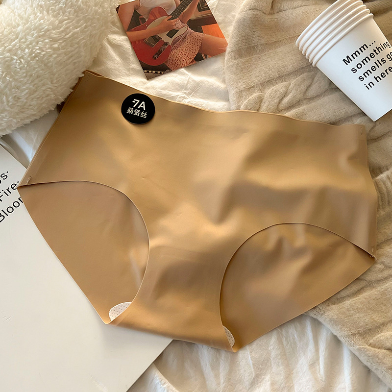 7a抗菌女性の中腰に跡がない下着女性の高弾乳皮の氷皮の少女の绢糸の股の大きいサイズの女子学生は卸売りします。