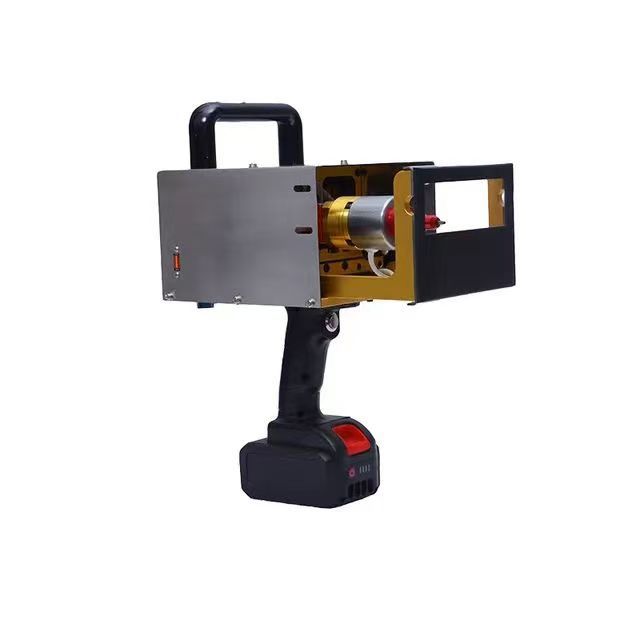 Máquina de marcado eléctrica de mano pequeña, máquina de codificación de impresión de acero, piezas de acero para moldes, brida de placa de acero, máquina de grabado de estructura de acero