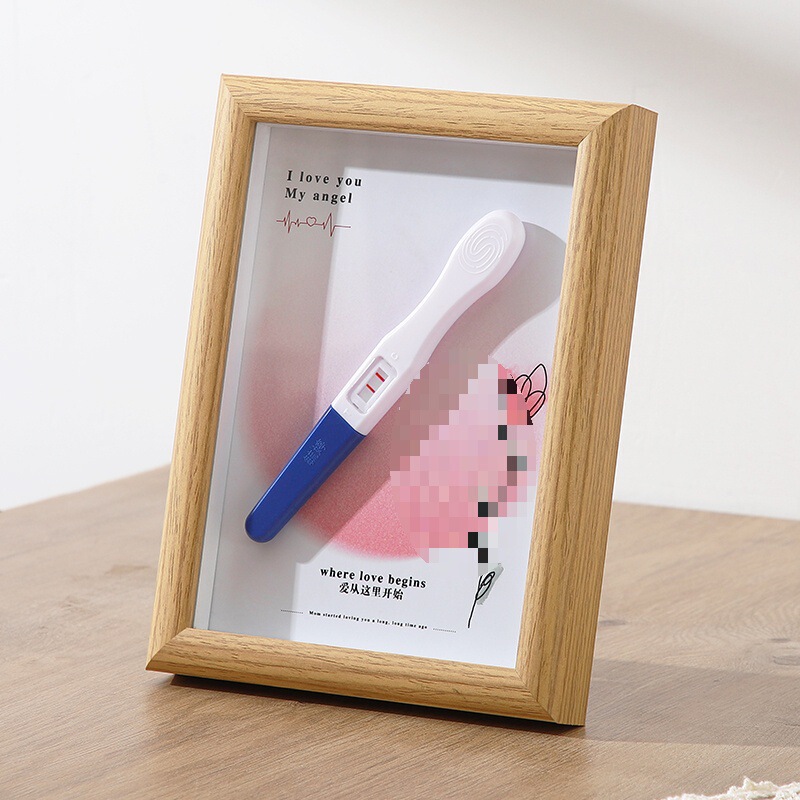 Four-Dimensional Color Ultrasound Photo Frame Ornaments Photo Frame Table Pregnancy B-Ultrasound Picture Four-Dimensional Photo Baby Birth Umbilical Cord Mounting