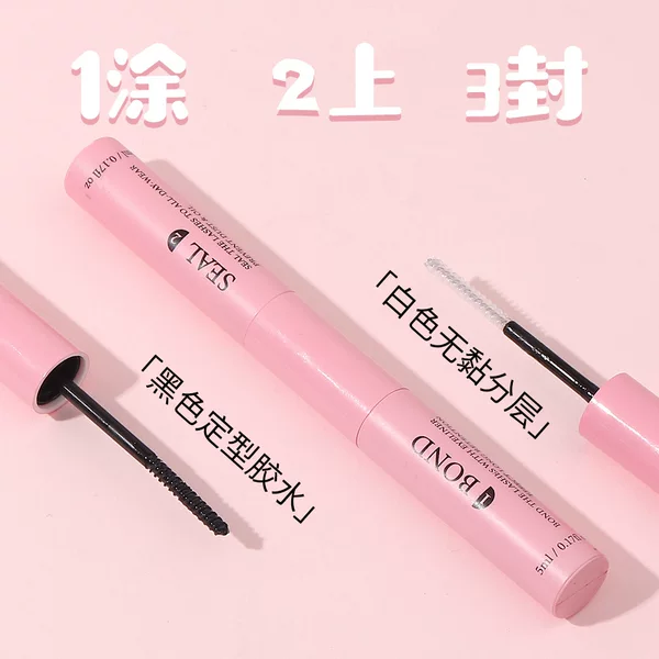 Cross-border foreign trade double-headed segmented eyelash glue quick-drying mild and non-irritating raincoat reinforcement makeup easy to unload firm
