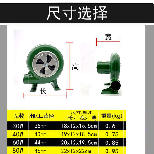 Wholesale 48v battery blower to assist combustion and grilling DC blower battery car special outdoor popcorn