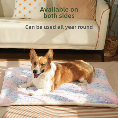 Cross-border Autumn/Winter Pet Cotton Pads and Beds with Thick Padding for Cats and Dogs, Pet Blankets and Quilts, Wholesale