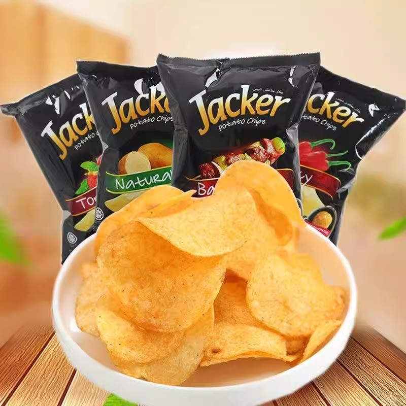 Jacker Jack Potato Chips Original Tomato Flavor Multi-Flavor Matching Canned Bagged Puffed Food Potato Chips Snacks