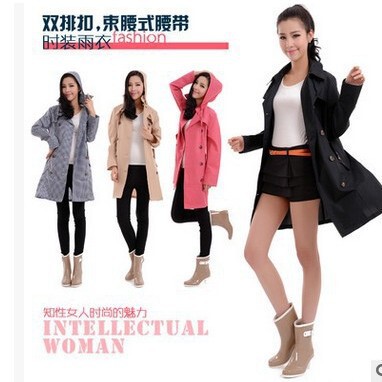 Japanese double-breasted fashion raincoat ultra-light walking slim-fit spin-dry 9015 a generation of hair