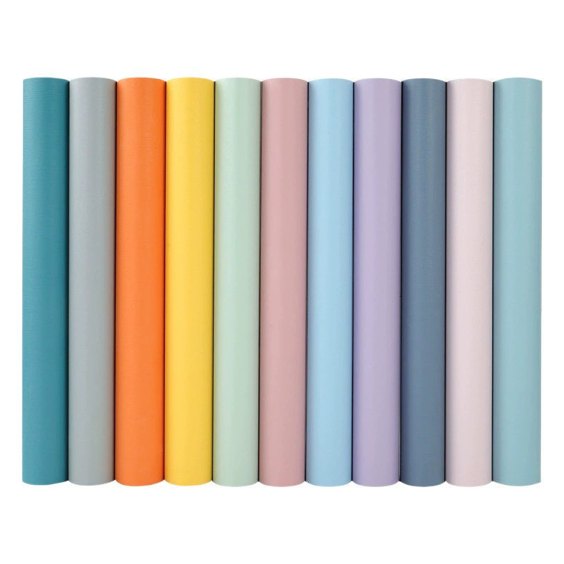 Макарон сплошной цвет самоклеящиеся обои влагостойкие водонепроницаемые обои для спальни фон стены рабочего стола наклейки для одежды для украшения Моранди