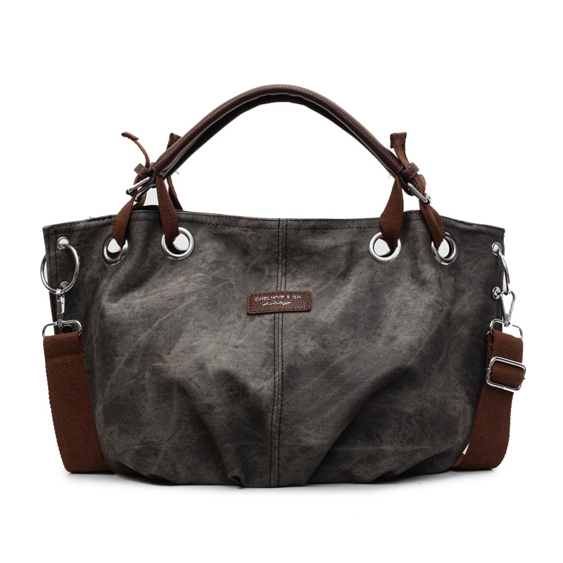 Bolso tote retro estilo Hong Kong 2025 verano nuevo estilo bolso de hombro de color de contraste de moda bolso de mensajero de gran capacidad mujer