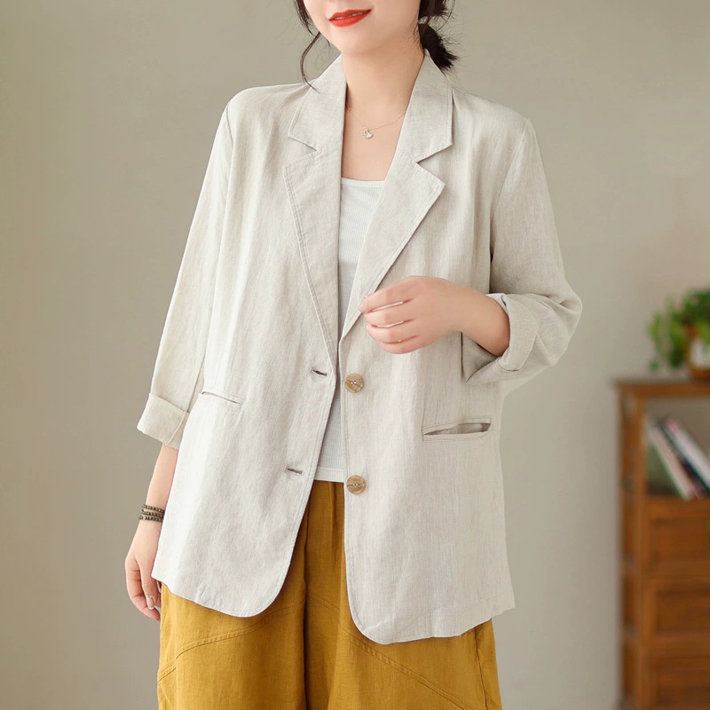 Spring solid classic suit jacket for leisure, long-sleeve, 2025 years, trend of season