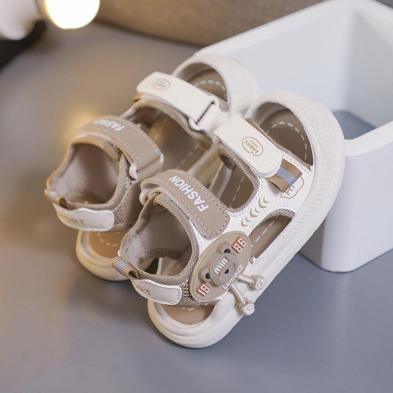 男童包头凉鞋2025夏季新款卡通女宝宝运动沙滩鞋儿童防踢软底鞋子